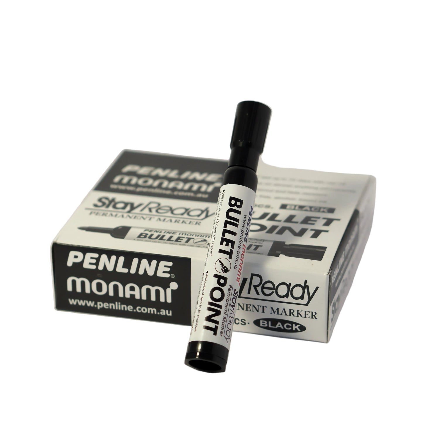 Penline Monami bullet-point marker with packaging on a white background