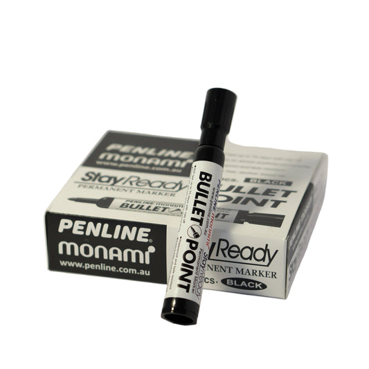 Penline Monami bullet-point marker with packaging on a white background