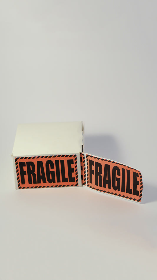 Fragile stickers 120mm x 80mm
